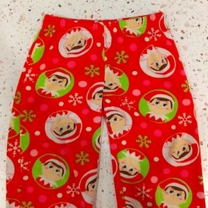 Elf On The Shelf | Fuzzy PJ Pants Pajamas Lounge Christmas Santa | XS